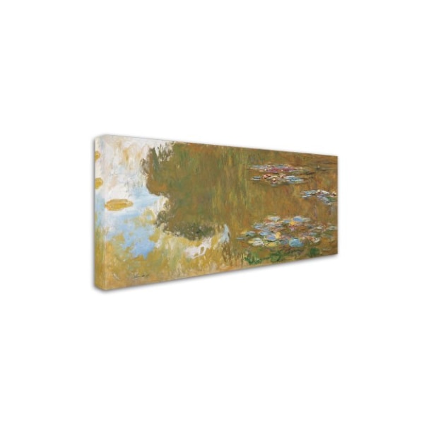 Monet 'The Water Lily Pond' Canvas Art,12x24